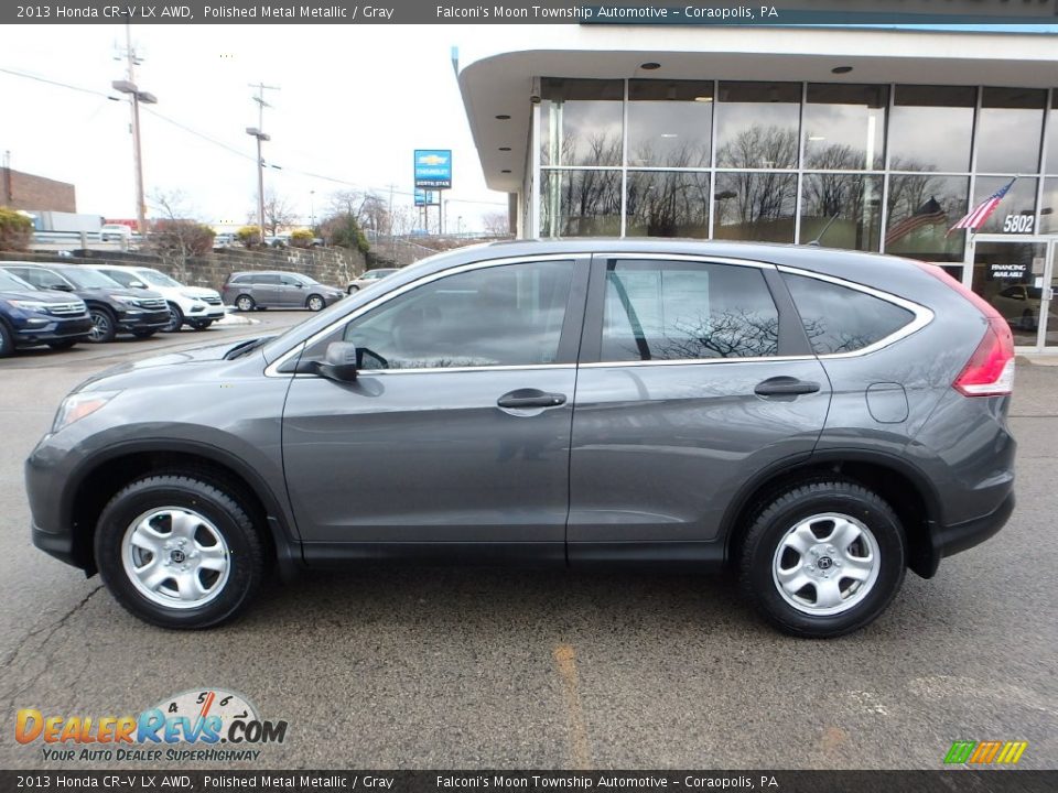 2013 Honda CR-V LX AWD Polished Metal Metallic / Gray Photo #2