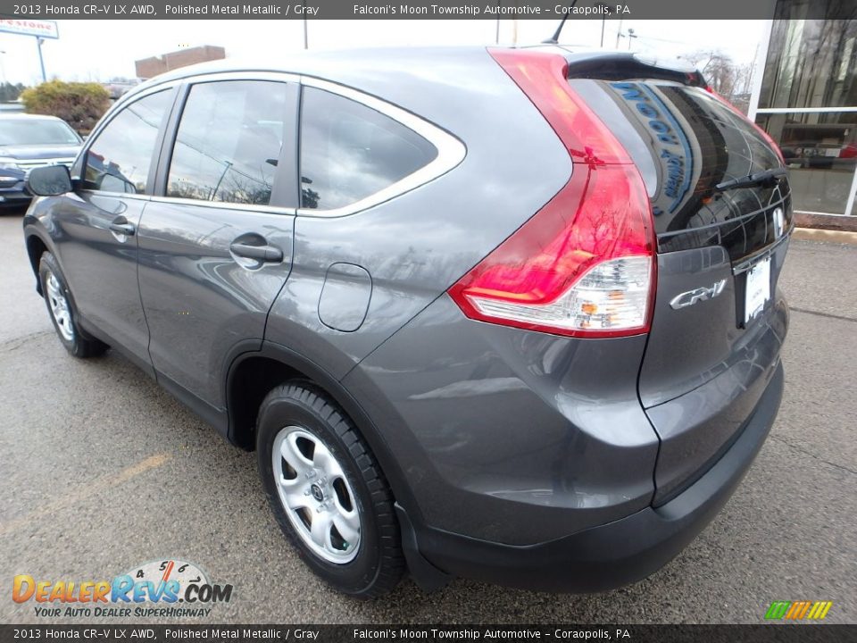 2013 Honda CR-V LX AWD Polished Metal Metallic / Gray Photo #3