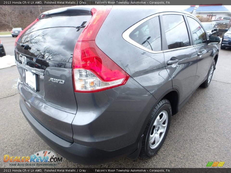 2013 Honda CR-V LX AWD Polished Metal Metallic / Gray Photo #5