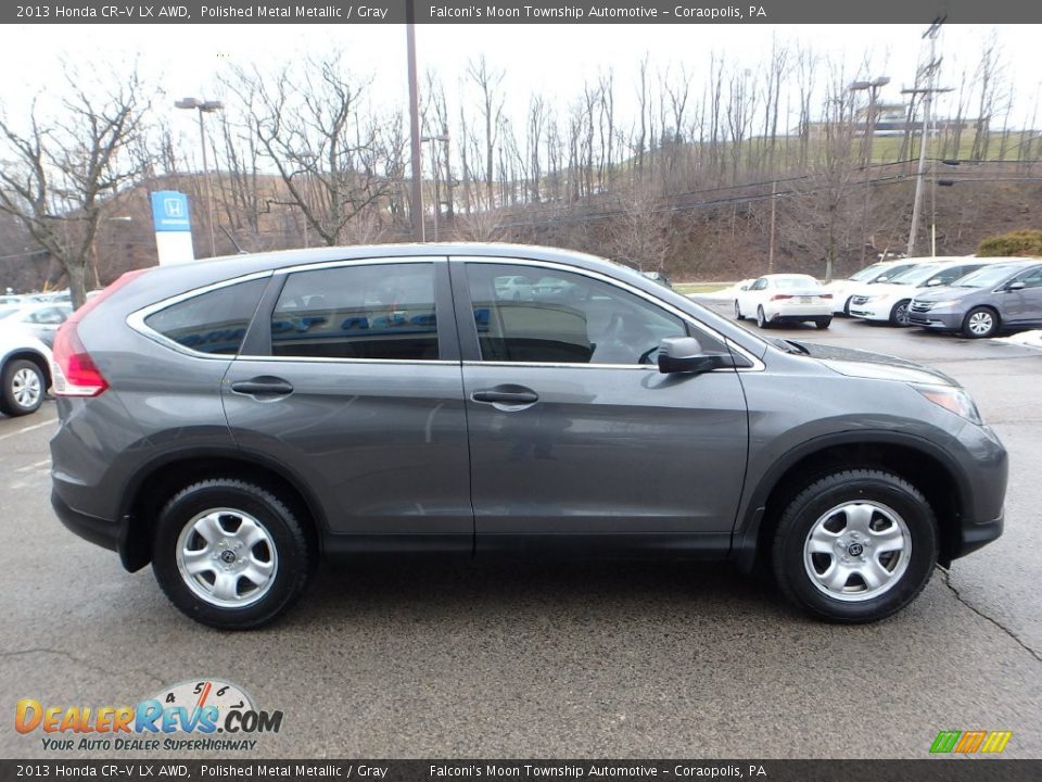 2013 Honda CR-V LX AWD Polished Metal Metallic / Gray Photo #6