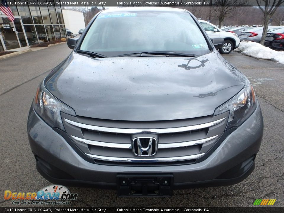 2013 Honda CR-V LX AWD Polished Metal Metallic / Gray Photo #8