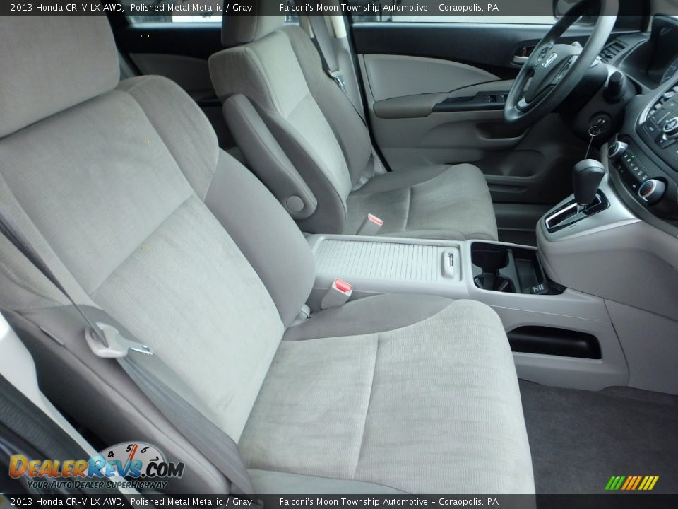 2013 Honda CR-V LX AWD Polished Metal Metallic / Gray Photo #10