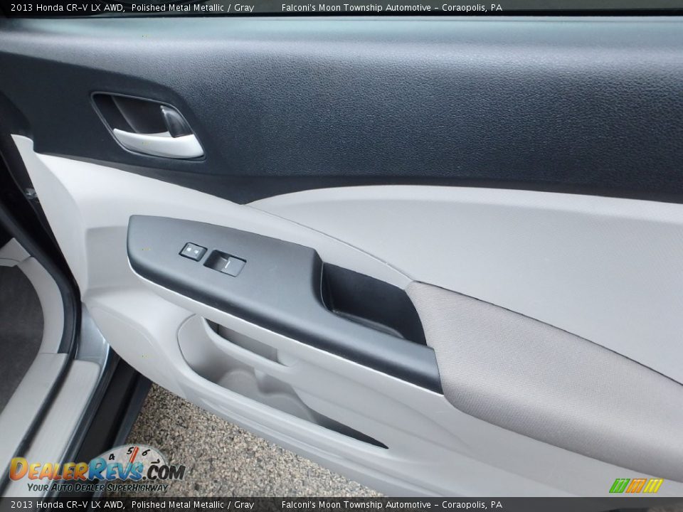 2013 Honda CR-V LX AWD Polished Metal Metallic / Gray Photo #12