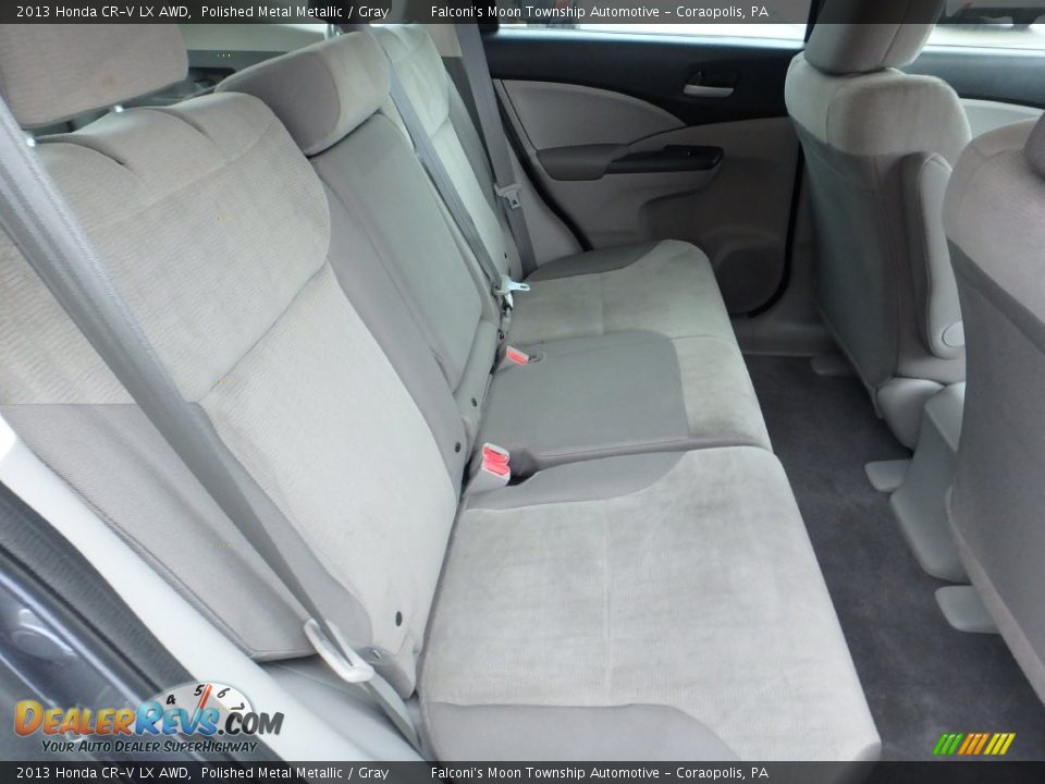 2013 Honda CR-V LX AWD Polished Metal Metallic / Gray Photo #13