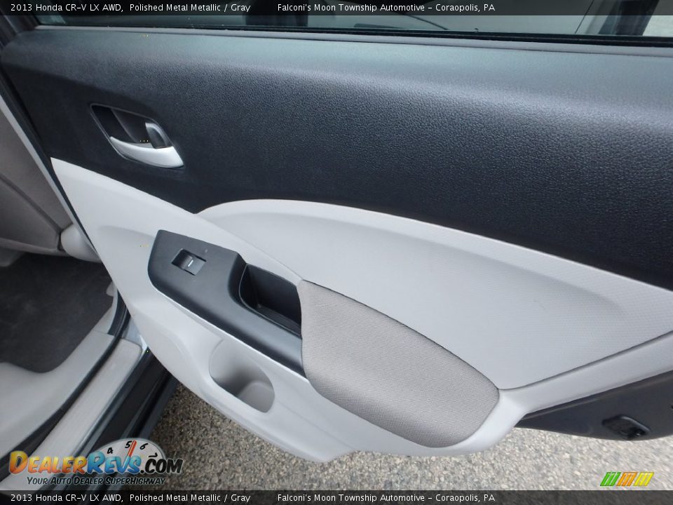 2013 Honda CR-V LX AWD Polished Metal Metallic / Gray Photo #14