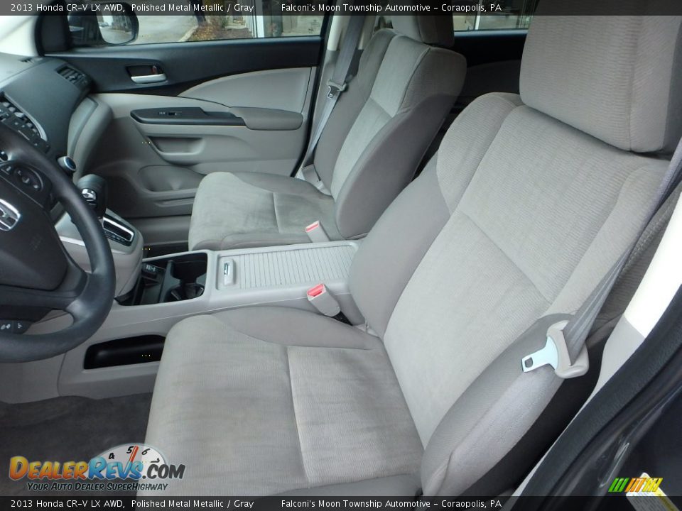 2013 Honda CR-V LX AWD Polished Metal Metallic / Gray Photo #15