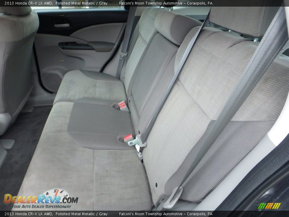 2013 Honda CR-V LX AWD Polished Metal Metallic / Gray Photo #16