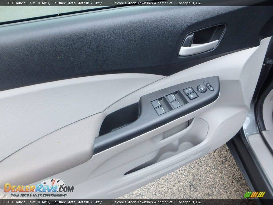 2013 Honda CR-V LX AWD Polished Metal Metallic / Gray Photo #19