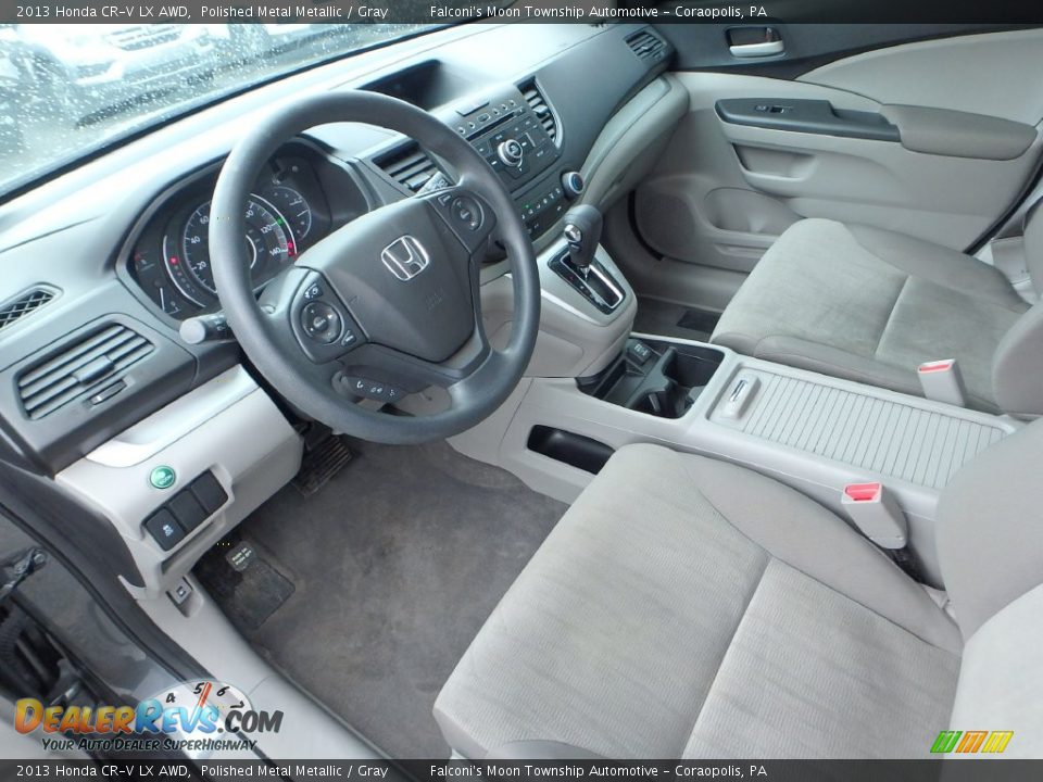 2013 Honda CR-V LX AWD Polished Metal Metallic / Gray Photo #20