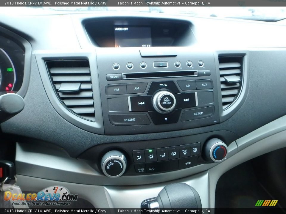 2013 Honda CR-V LX AWD Polished Metal Metallic / Gray Photo #23
