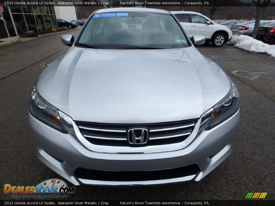 2013 Honda Accord LX Sedan Alabaster Silver Metallic / Gray Photo #8