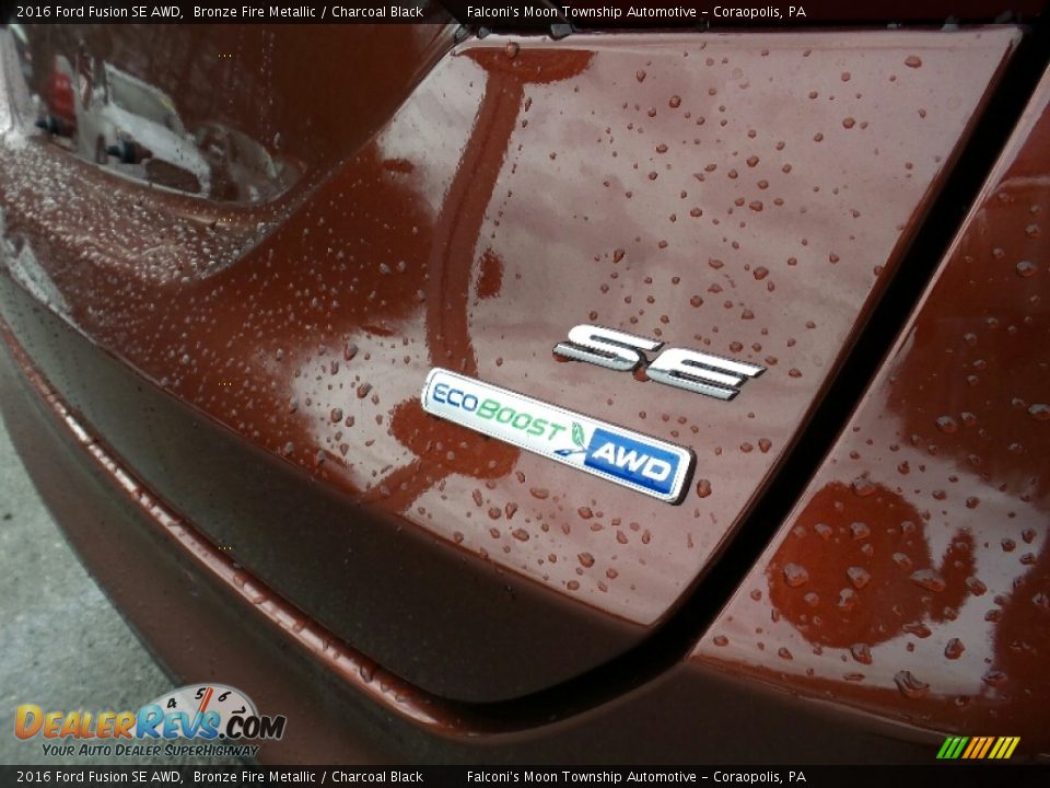2016 Ford Fusion SE AWD Bronze Fire Metallic / Charcoal Black Photo #5