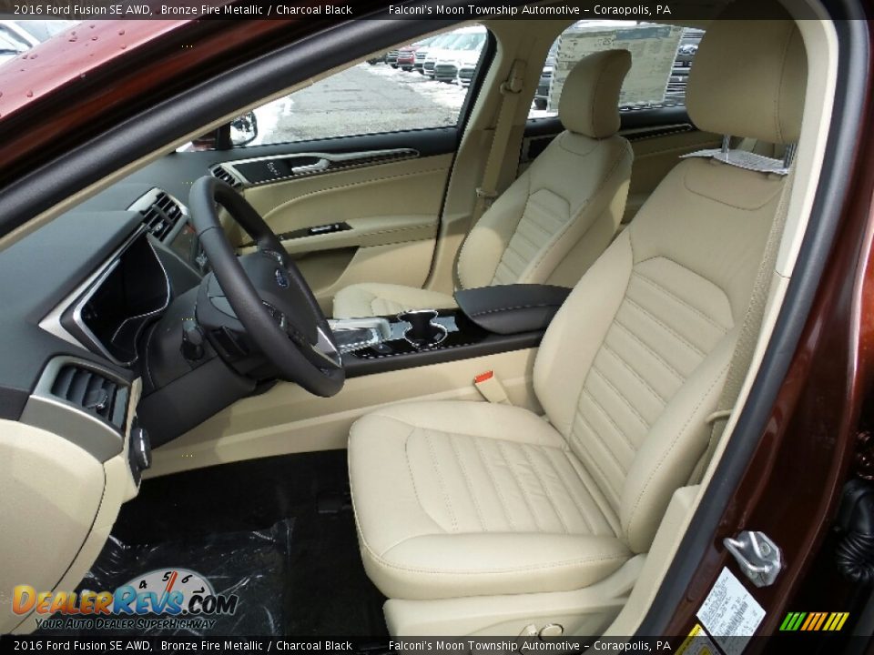 2016 Ford Fusion SE AWD Bronze Fire Metallic / Charcoal Black Photo #12