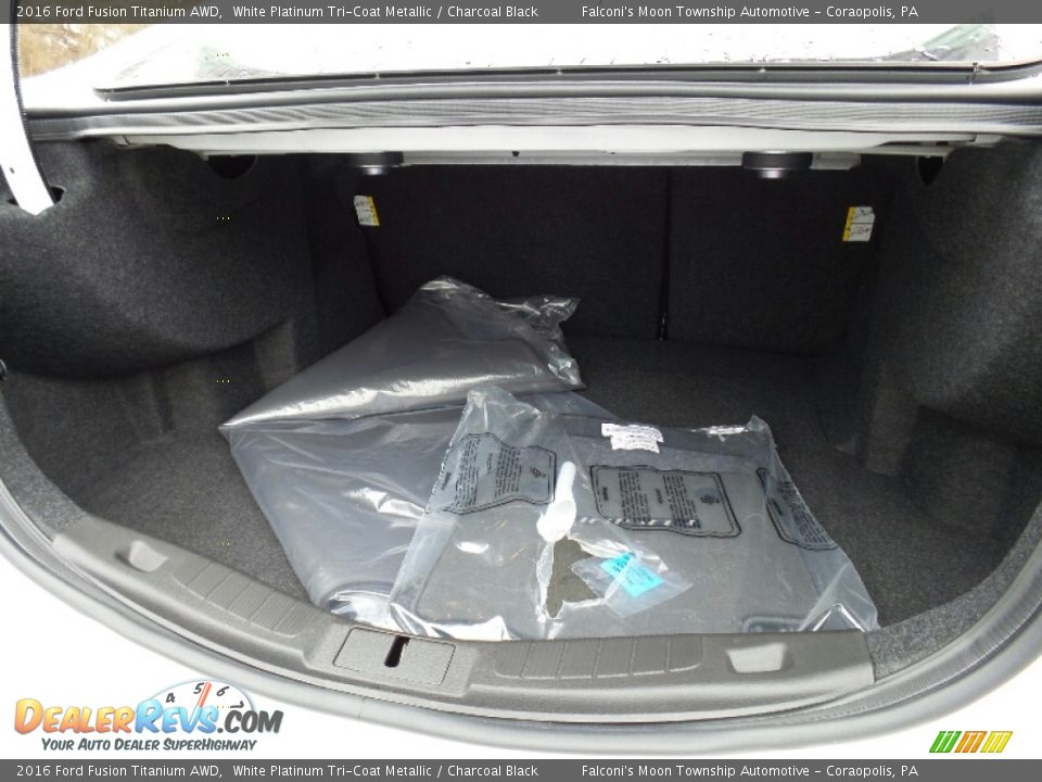 2016 Ford Fusion Titanium AWD White Platinum Tri-Coat Metallic / Charcoal Black Photo #7