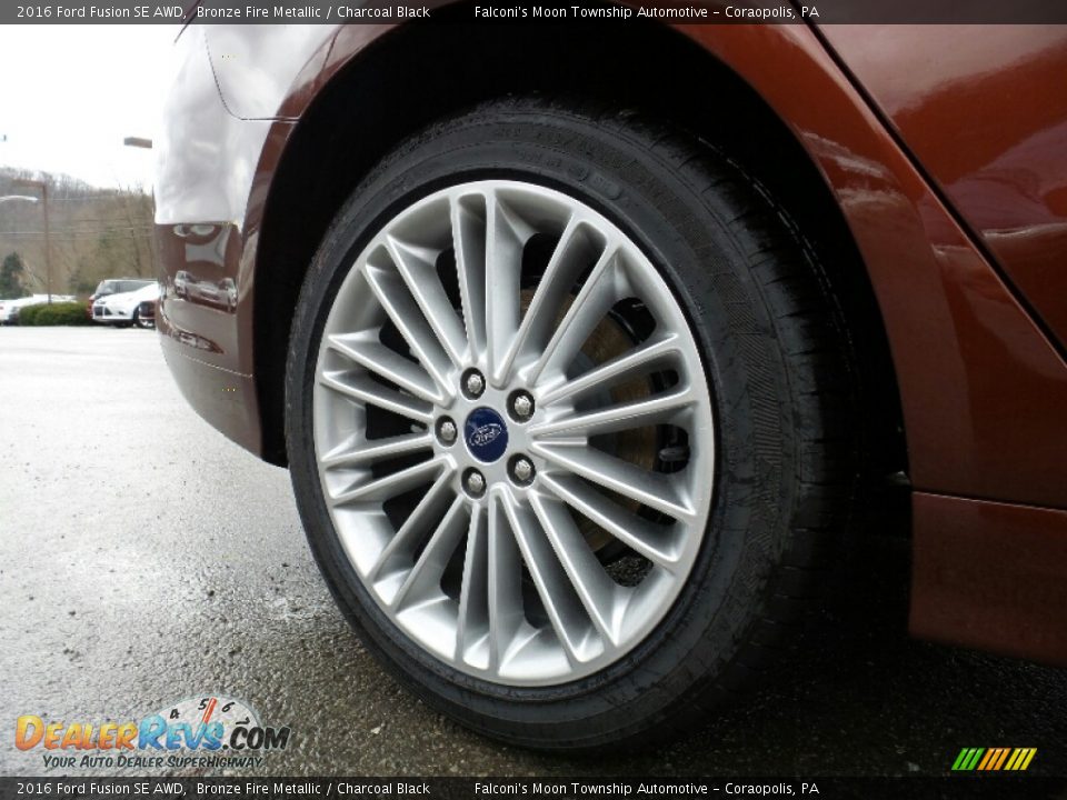 2016 Ford Fusion SE AWD Bronze Fire Metallic / Charcoal Black Photo #5