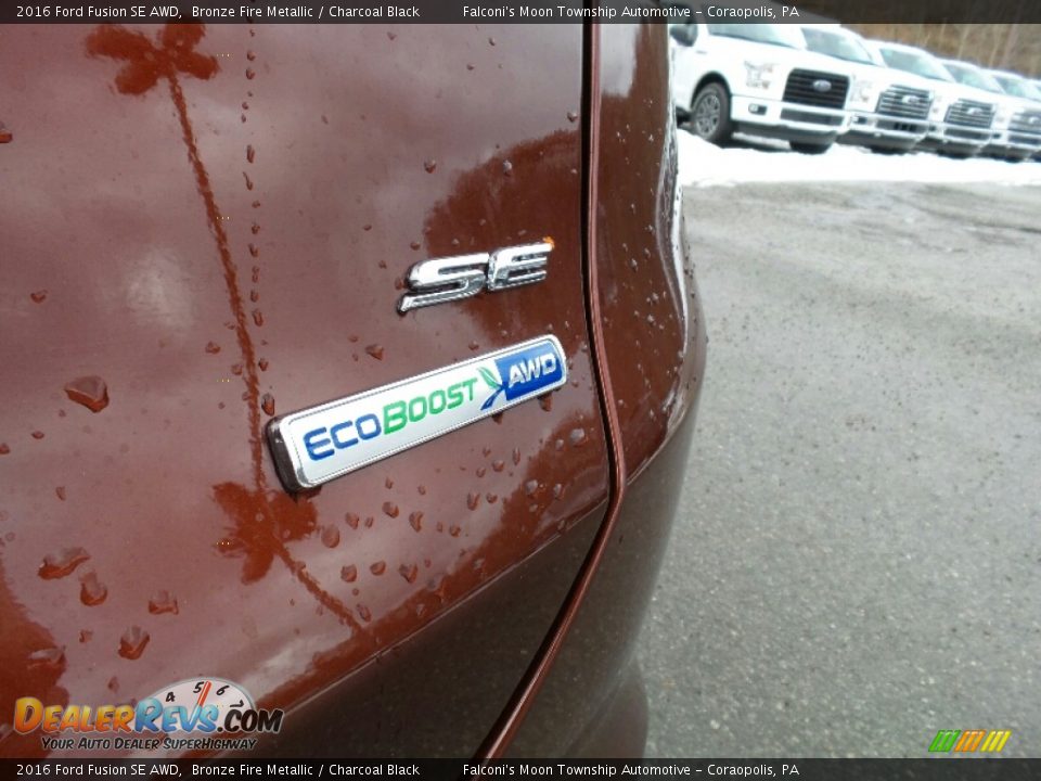 2016 Ford Fusion SE AWD Bronze Fire Metallic / Charcoal Black Photo #6