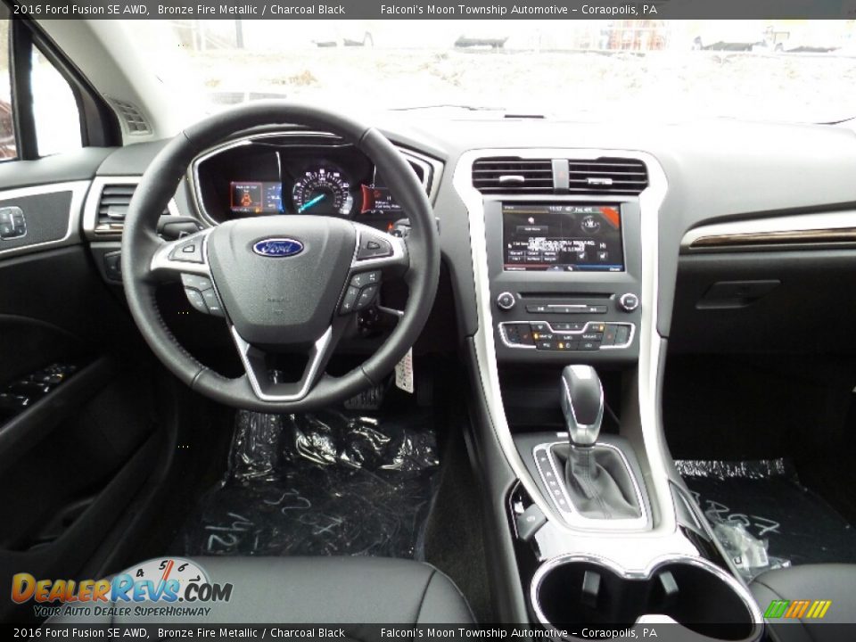 2016 Ford Fusion SE AWD Bronze Fire Metallic / Charcoal Black Photo #11
