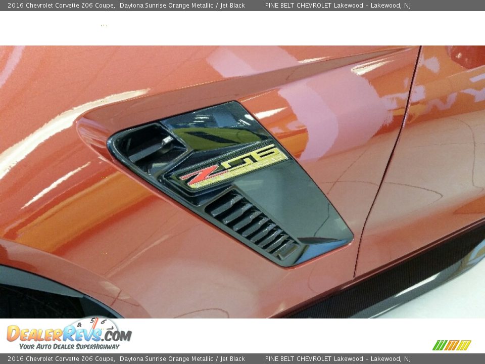 2016 Chevrolet Corvette Z06 Coupe Daytona Sunrise Orange Metallic / Jet Black Photo #5