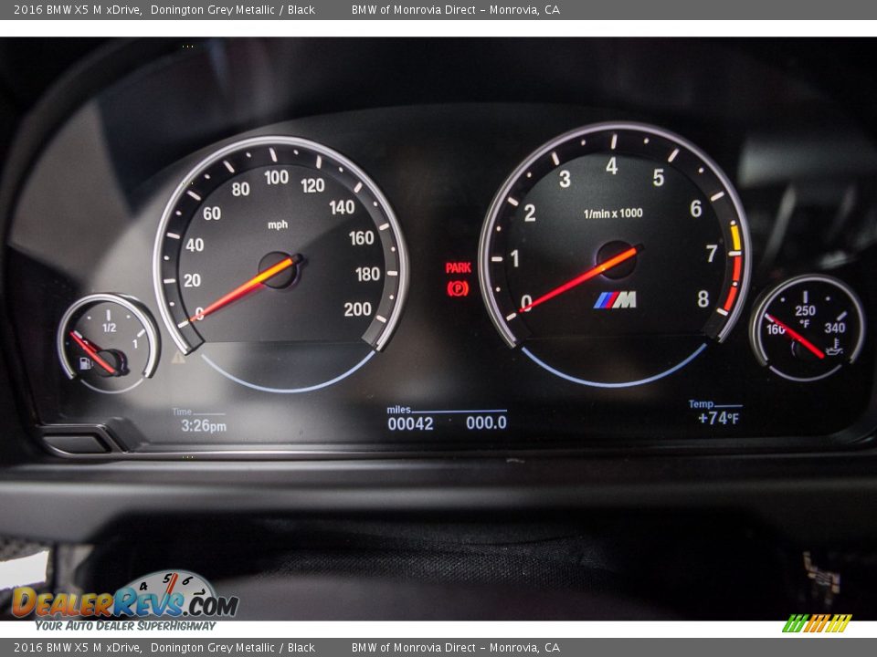 2016 BMW X5 M xDrive Donington Grey Metallic / Black Photo #8