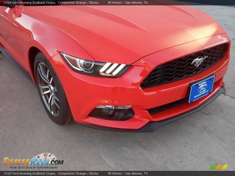 2016 Ford Mustang EcoBoost Coupe Competition Orange / Ebony Photo #3