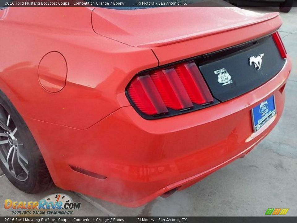 2016 Ford Mustang EcoBoost Coupe Competition Orange / Ebony Photo #9