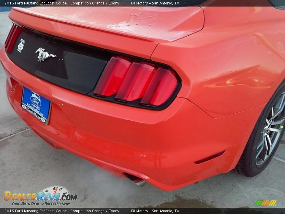 2016 Ford Mustang EcoBoost Coupe Competition Orange / Ebony Photo #10
