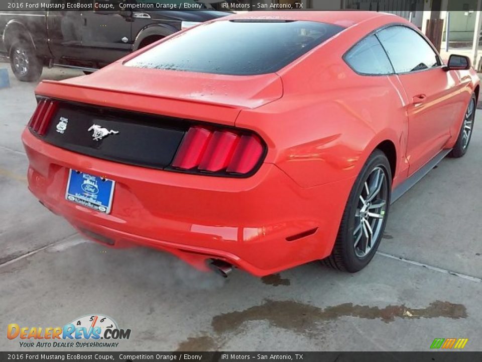 2016 Ford Mustang EcoBoost Coupe Competition Orange / Ebony Photo #11