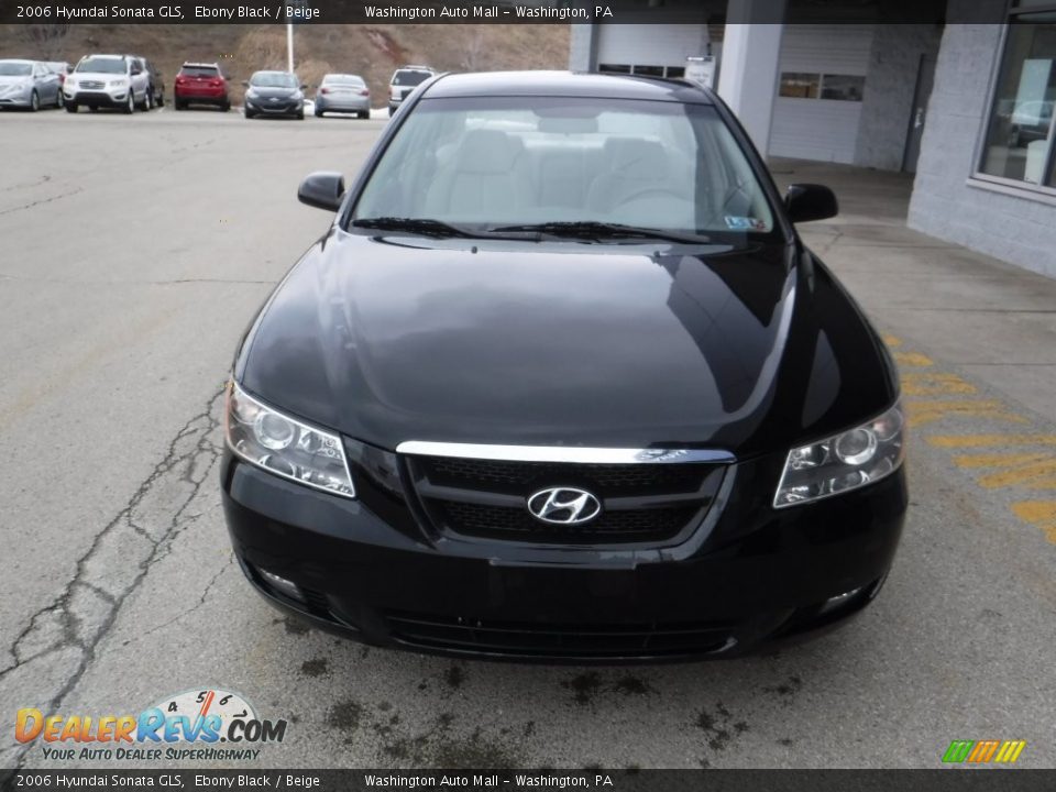 2006 Hyundai Sonata GLS Ebony Black / Beige Photo #4