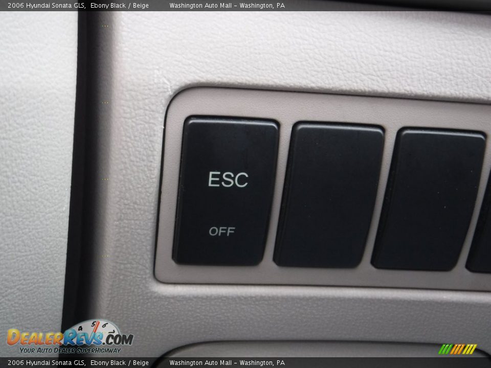2006 Hyundai Sonata GLS Ebony Black / Beige Photo #16