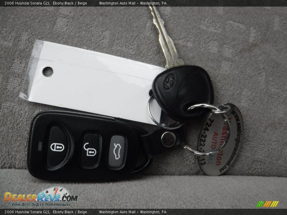 2006 Hyundai Sonata GLS Ebony Black / Beige Photo #18