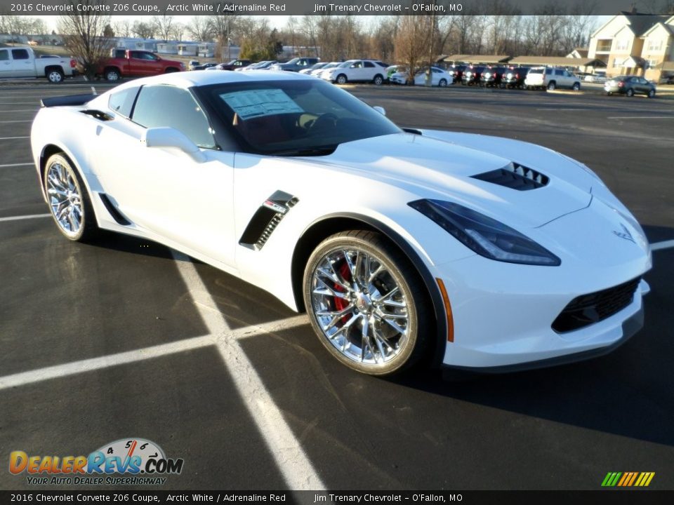 2016 Chevrolet Corvette Z06 Coupe Arctic White / Adrenaline Red Photo #1