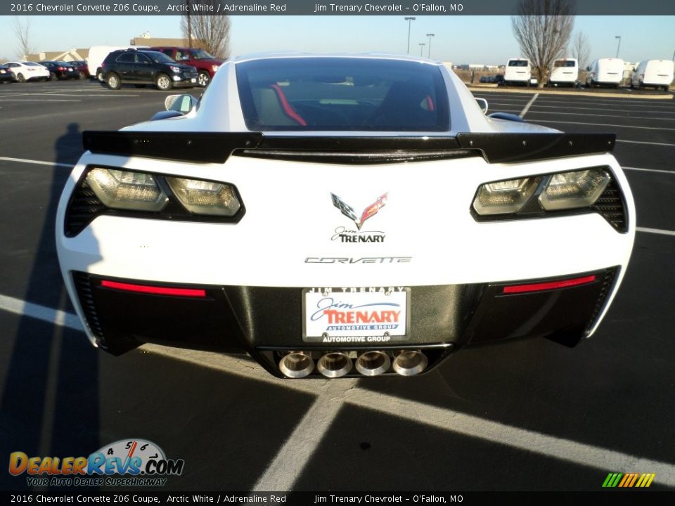 2016 Chevrolet Corvette Z06 Coupe Arctic White / Adrenaline Red Photo #6