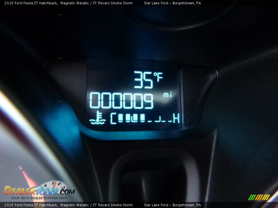 2016 Ford Fiesta ST Hatchback Magnetic Metallic / ST Recaro Smoke Storm Photo #20