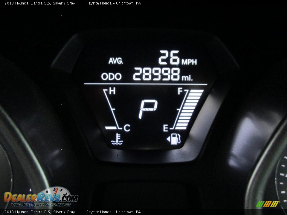 2013 Hyundai Elantra GLS Silver / Gray Photo #20
