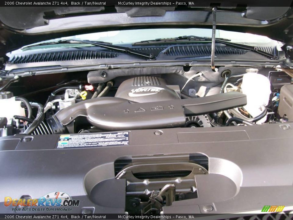 2006 Chevrolet Avalanche Z71 4x4 Black / Tan/Neutral Photo #7