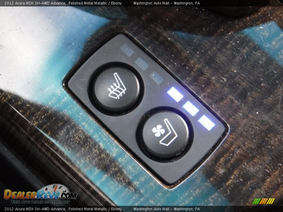 2012 Acura MDX SH-AWD Advance Polished Metal Metallic / Ebony Photo #20