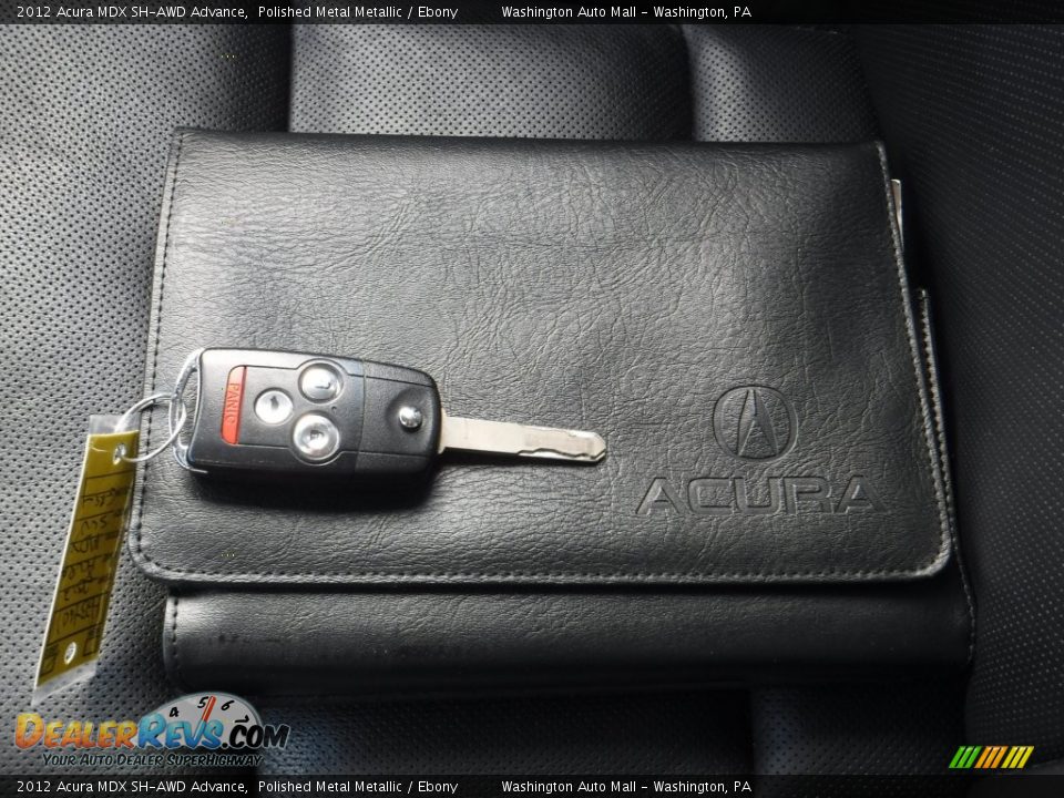 2012 Acura MDX SH-AWD Advance Polished Metal Metallic / Ebony Photo #25