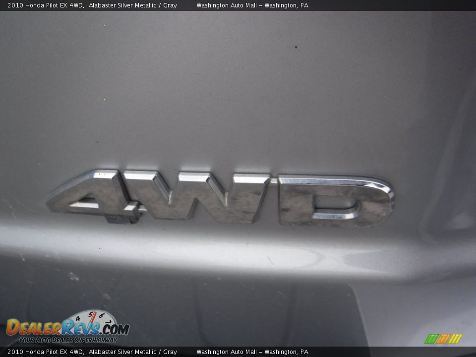 2010 Honda Pilot EX 4WD Alabaster Silver Metallic / Gray Photo #10