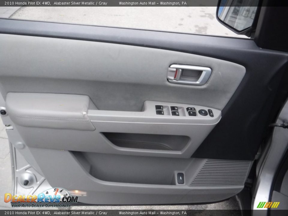 2010 Honda Pilot EX 4WD Alabaster Silver Metallic / Gray Photo #12