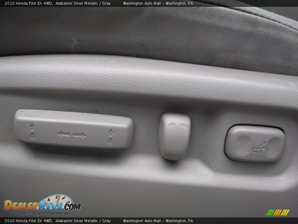 2010 Honda Pilot EX 4WD Alabaster Silver Metallic / Gray Photo #14