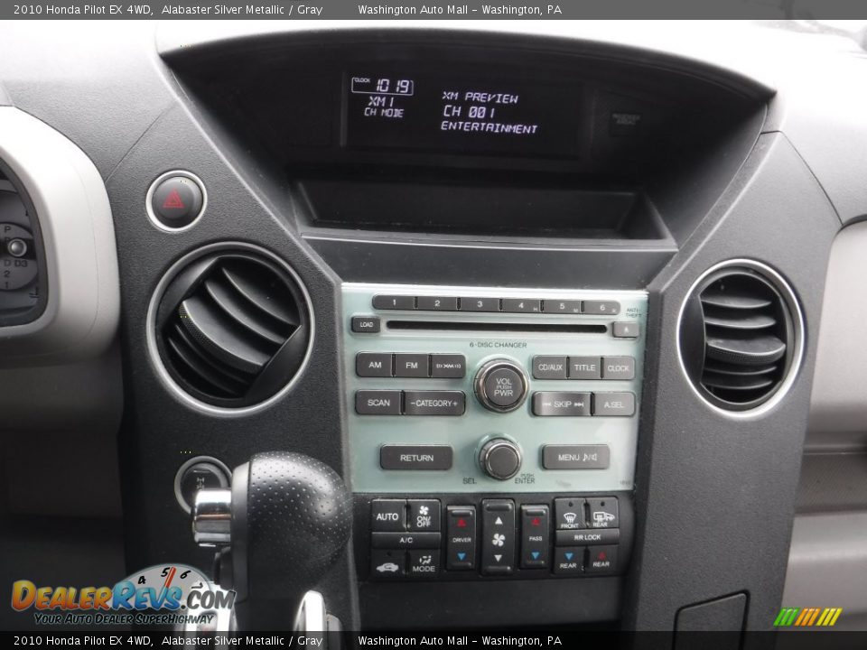 2010 Honda Pilot EX 4WD Alabaster Silver Metallic / Gray Photo #15