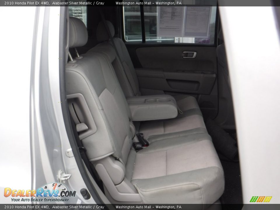 2010 Honda Pilot EX 4WD Alabaster Silver Metallic / Gray Photo #16