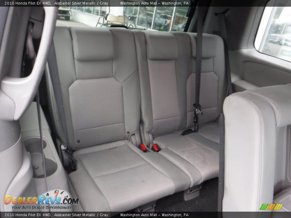 2010 Honda Pilot EX 4WD Alabaster Silver Metallic / Gray Photo #17