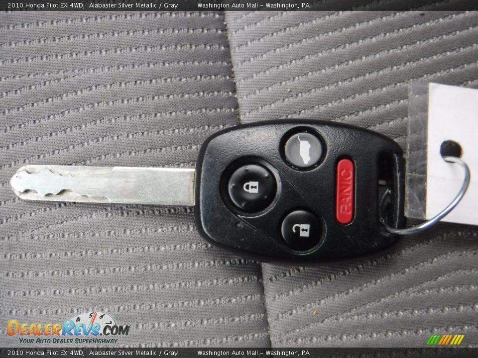 2010 Honda Pilot EX 4WD Alabaster Silver Metallic / Gray Photo #18