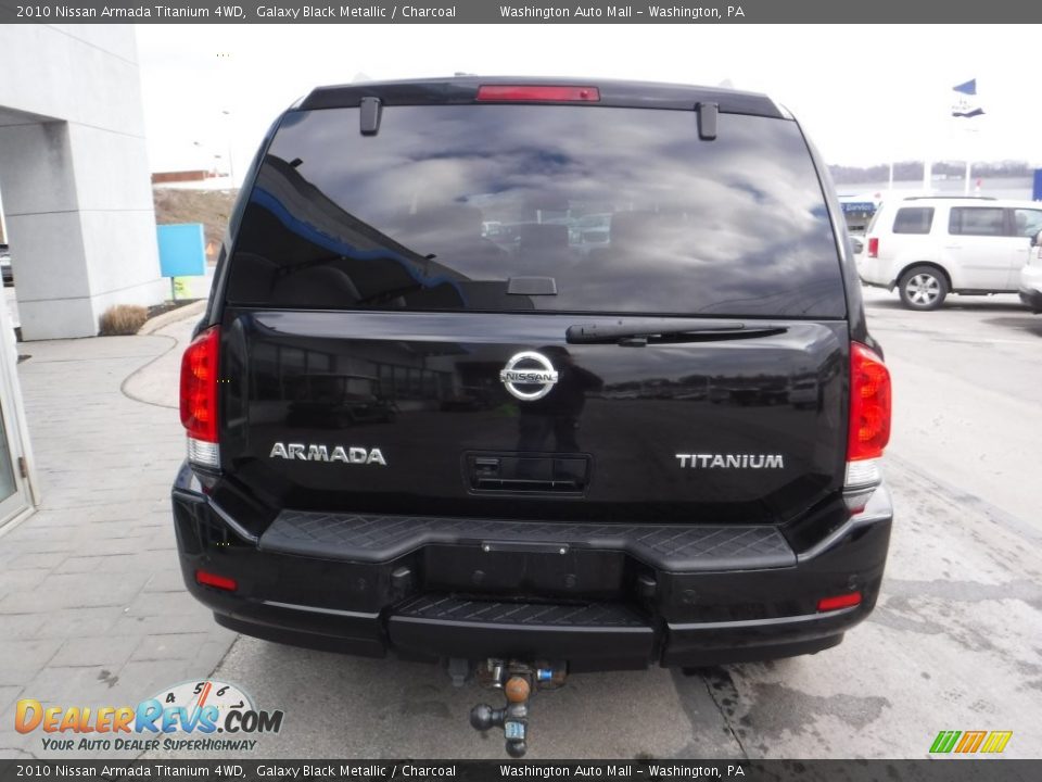 2010 Nissan Armada Titanium 4WD Galaxy Black Metallic / Charcoal Photo #7