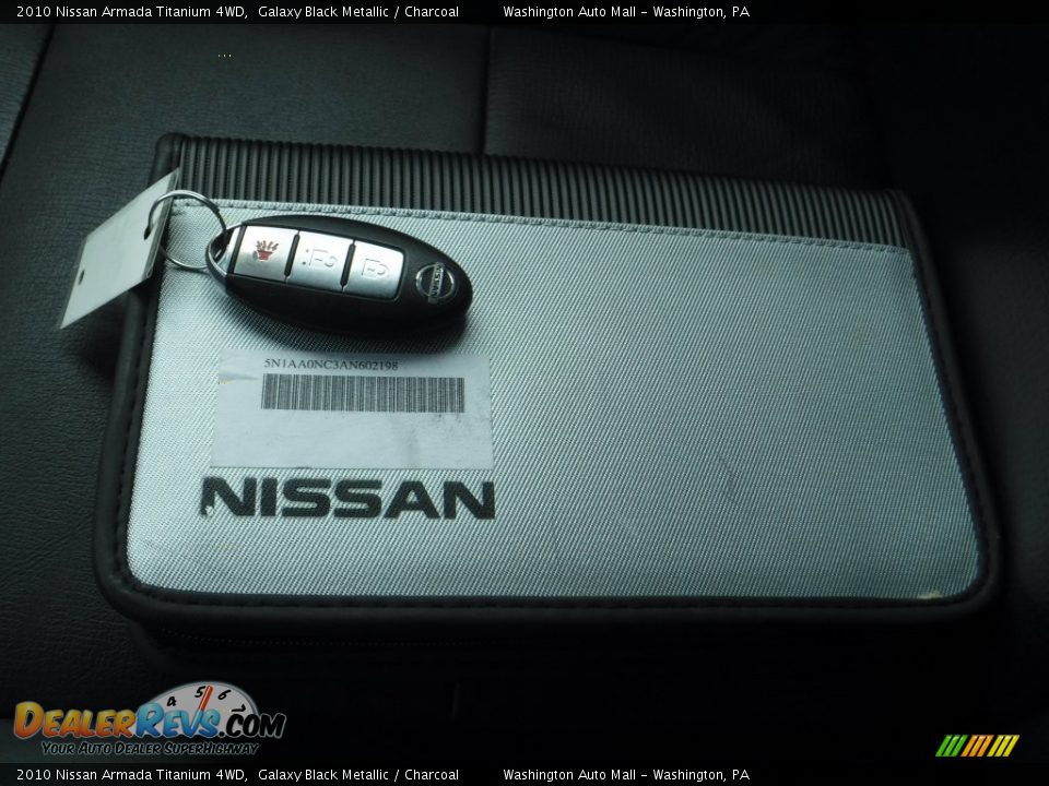 2010 Nissan Armada Titanium 4WD Galaxy Black Metallic / Charcoal Photo #23