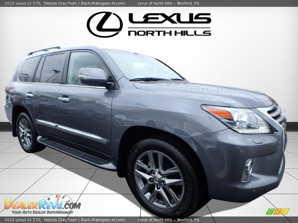 2013 Lexus LX 570 Nebula Gray Pearl / Black/Mahogany Accents Photo #1