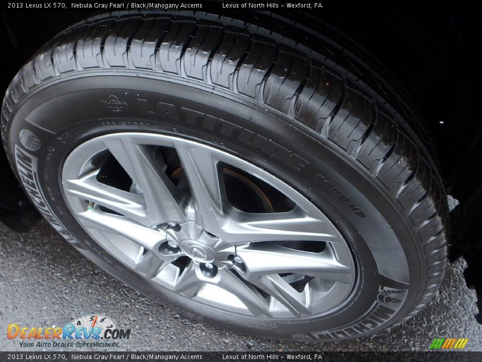 2013 Lexus LX 570 Nebula Gray Pearl / Black/Mahogany Accents Photo #5
