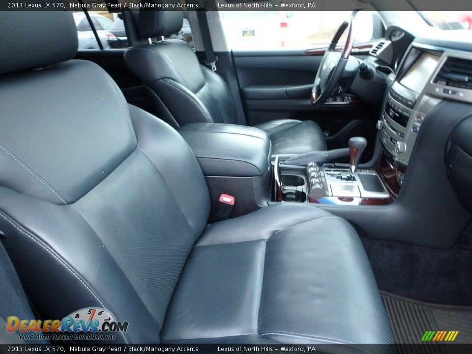 2013 Lexus LX 570 Nebula Gray Pearl / Black/Mahogany Accents Photo #6