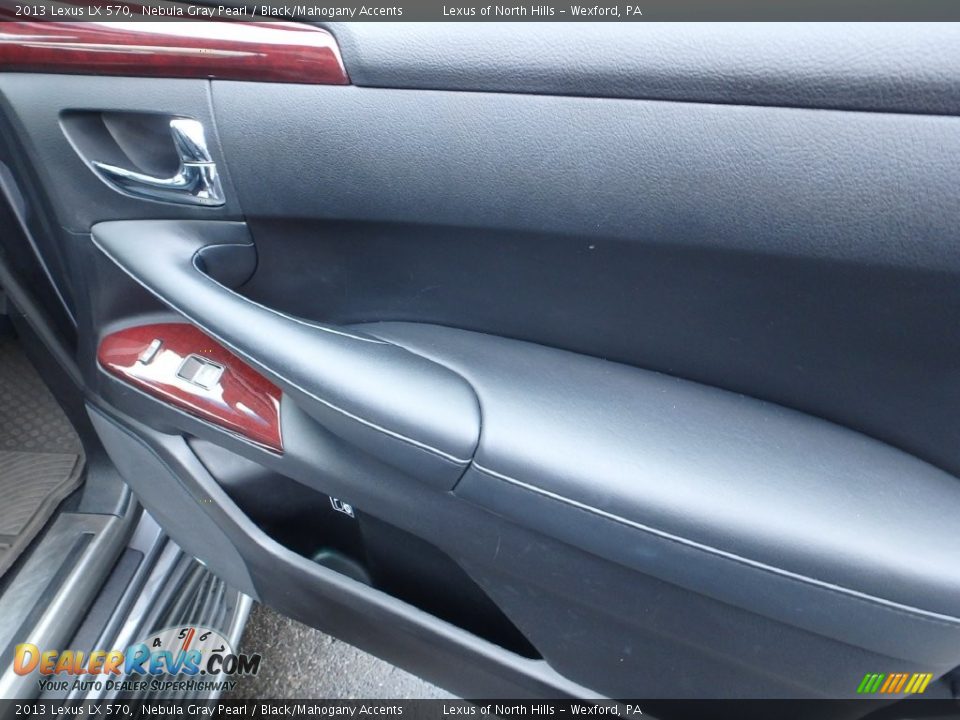2013 Lexus LX 570 Nebula Gray Pearl / Black/Mahogany Accents Photo #8
